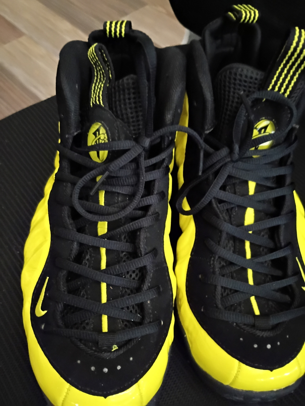 Jordan Black and Yellow High-Top Sneakers